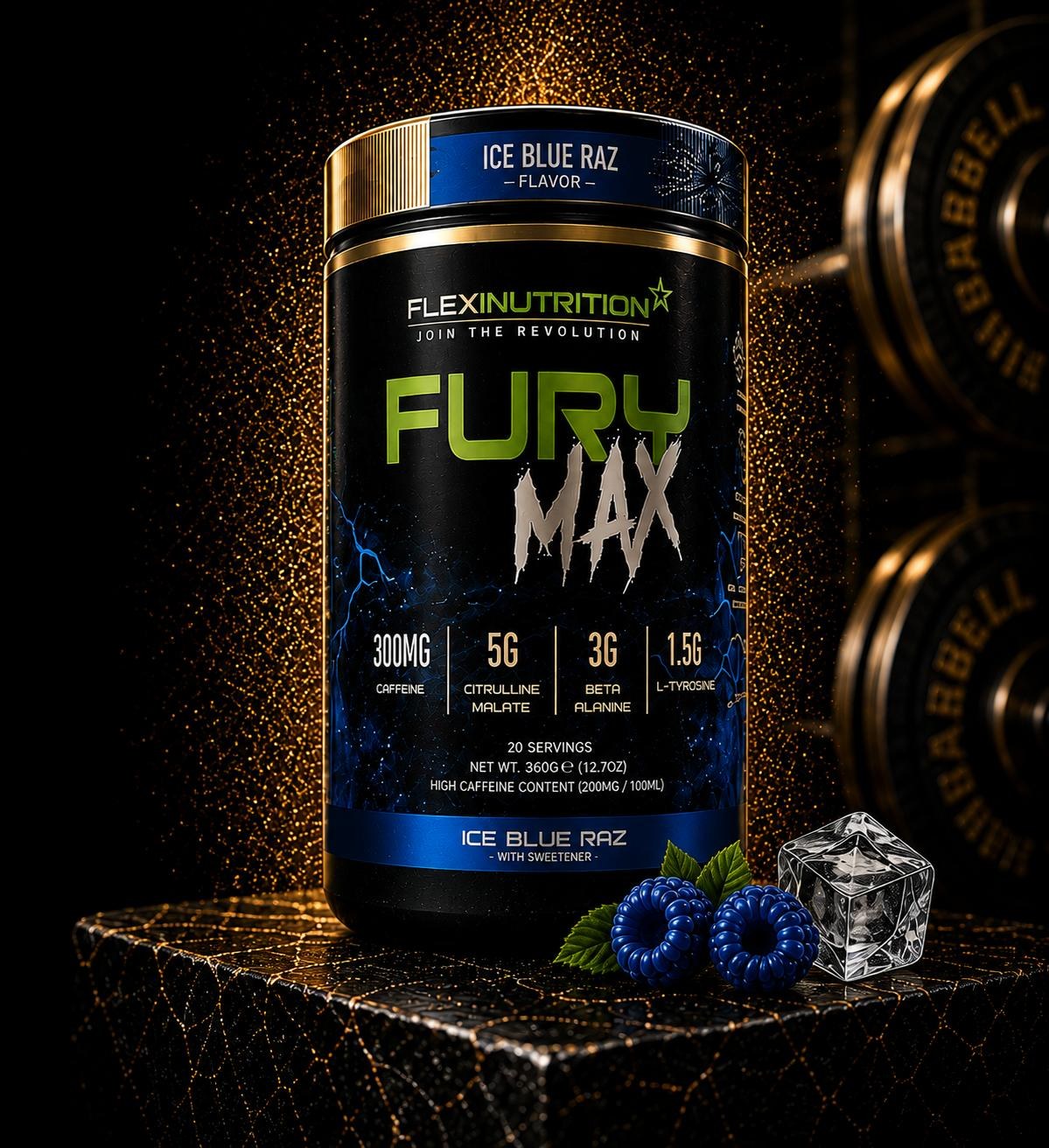 Flexi Nutrition Fury Max - 20 servings – Blue Razz