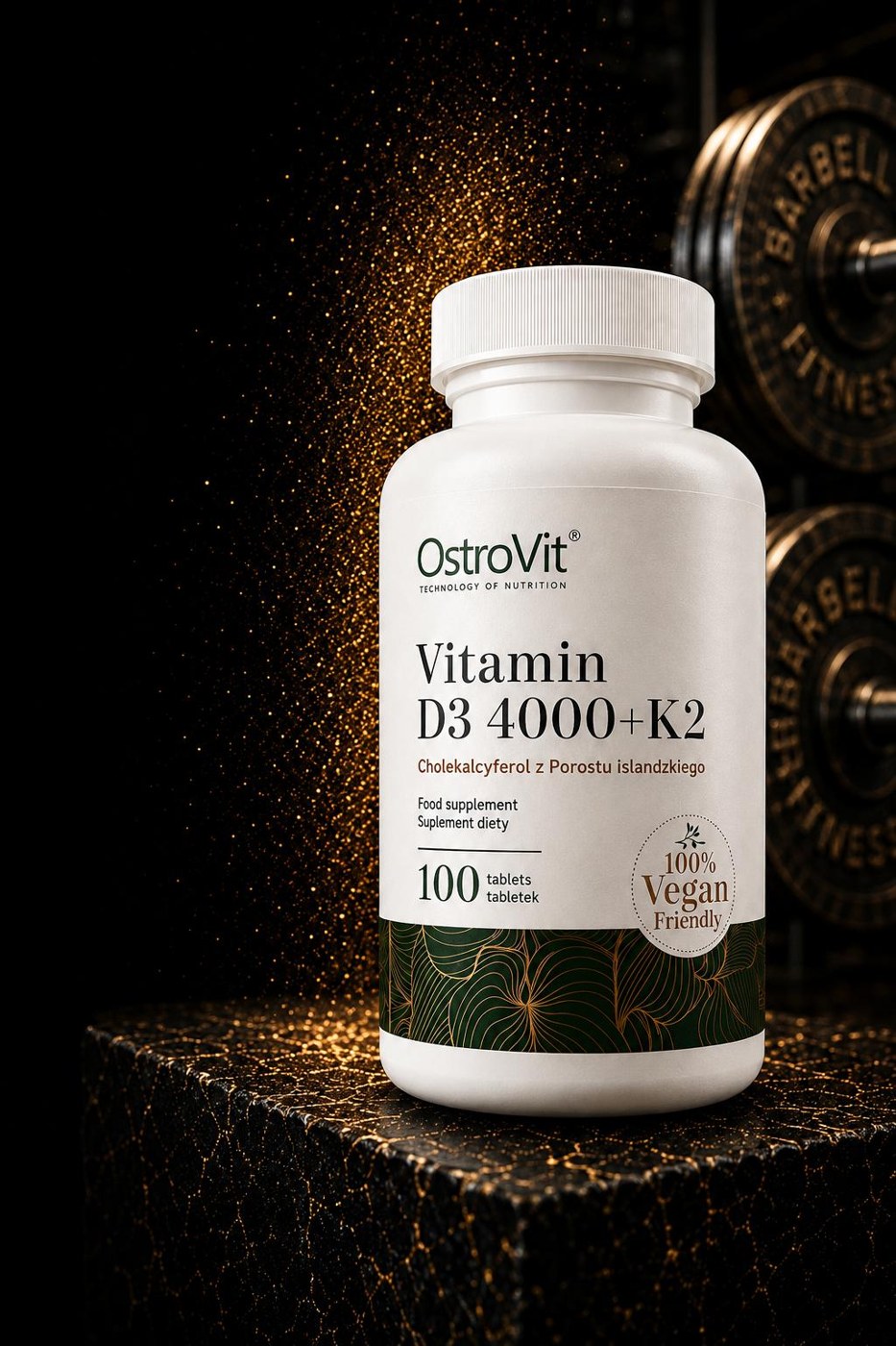 OstroVit Vitamin D3 4000 + K2 - 100 Tabs 